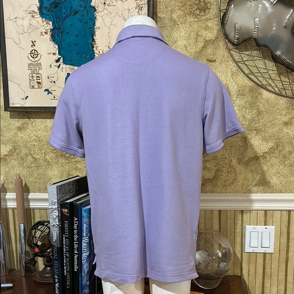 Izod Purple Polo Shirt Classic Design - Picture 5 of 8